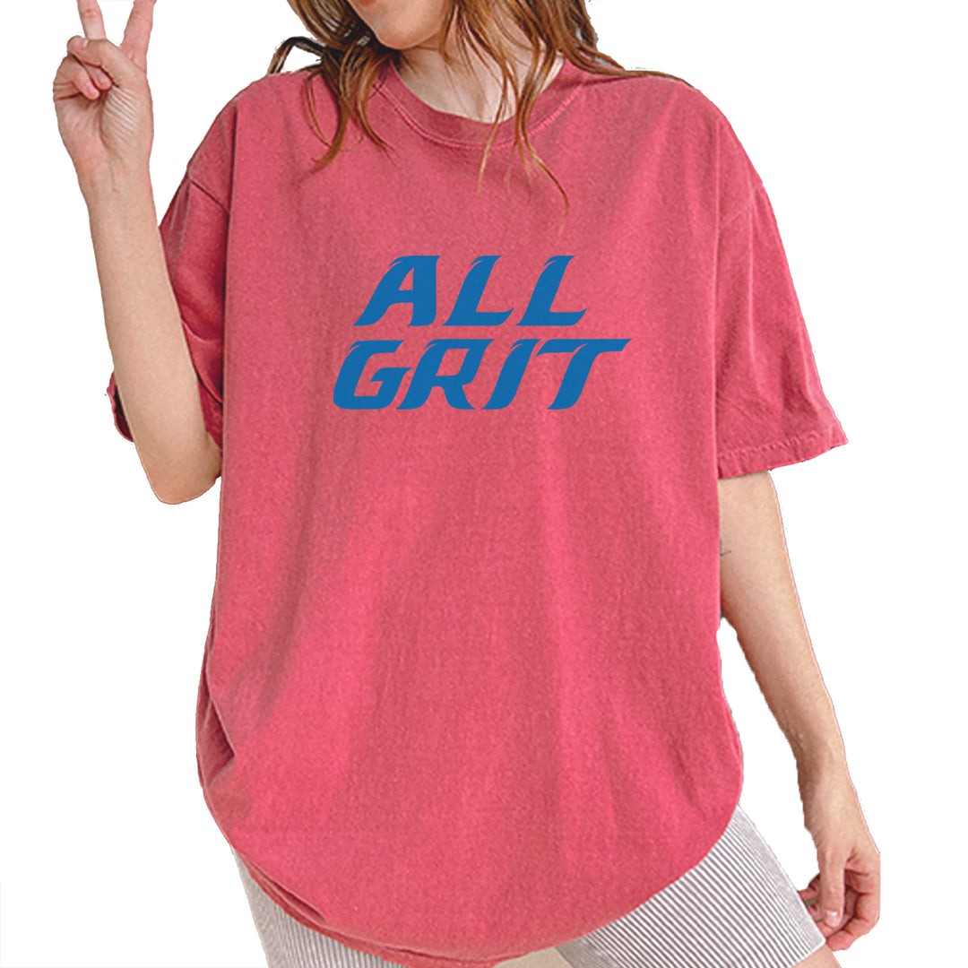 All Grit Detroit Football Vintage Soft Unisex T-shirt Brick
