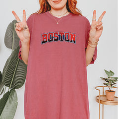 Boston City Pride Skyline Vintage Soft Unisex T-shirt 