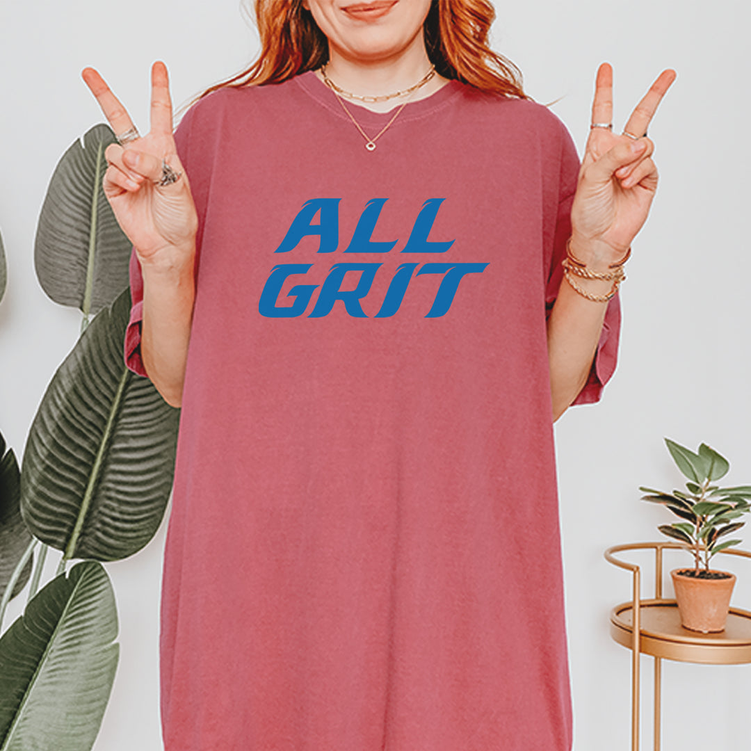 All Grit Detroit Football Vintage Soft Unisex T-shirt 