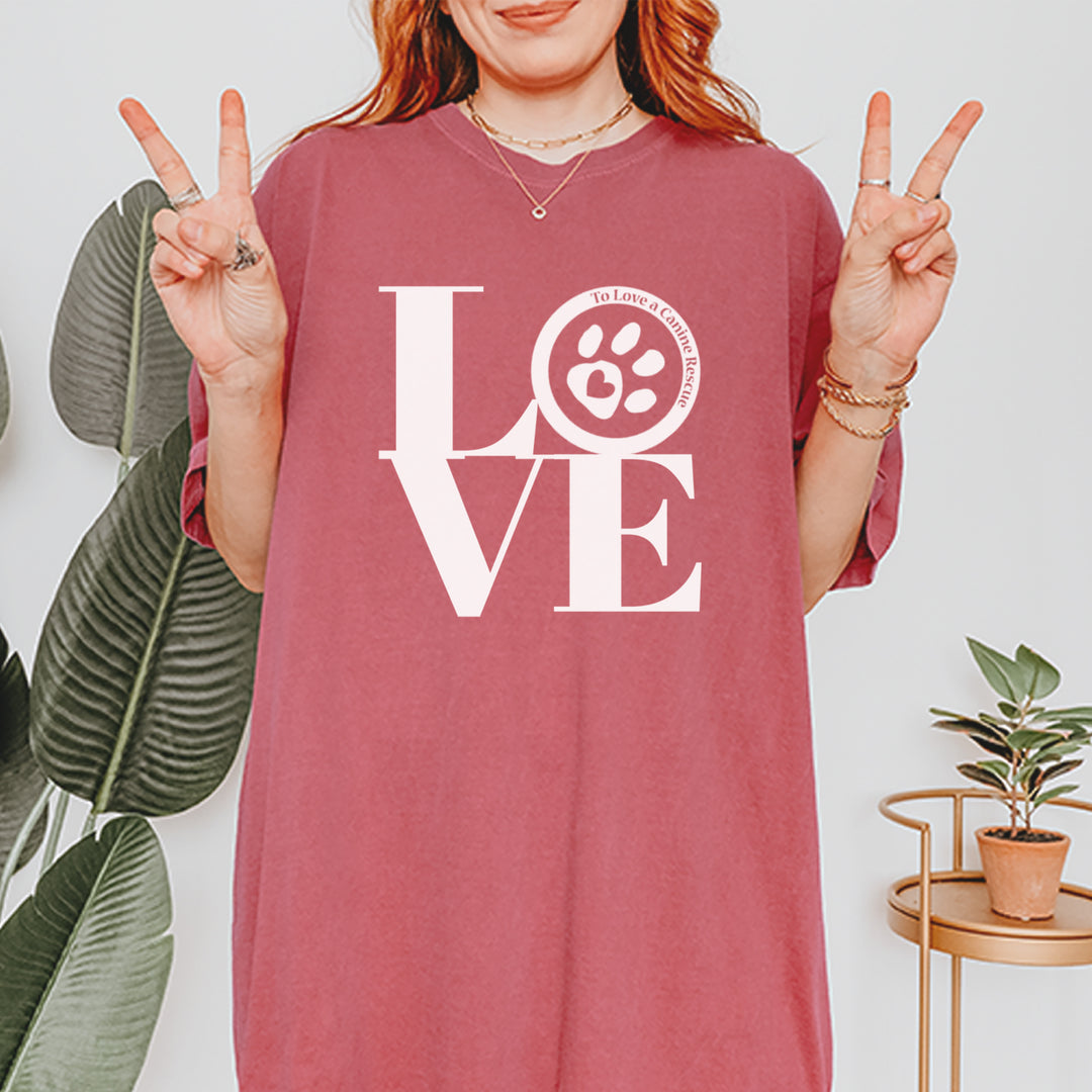 TLC LOVE Dog Rescue Vintage Soft Unisex T-shirt 