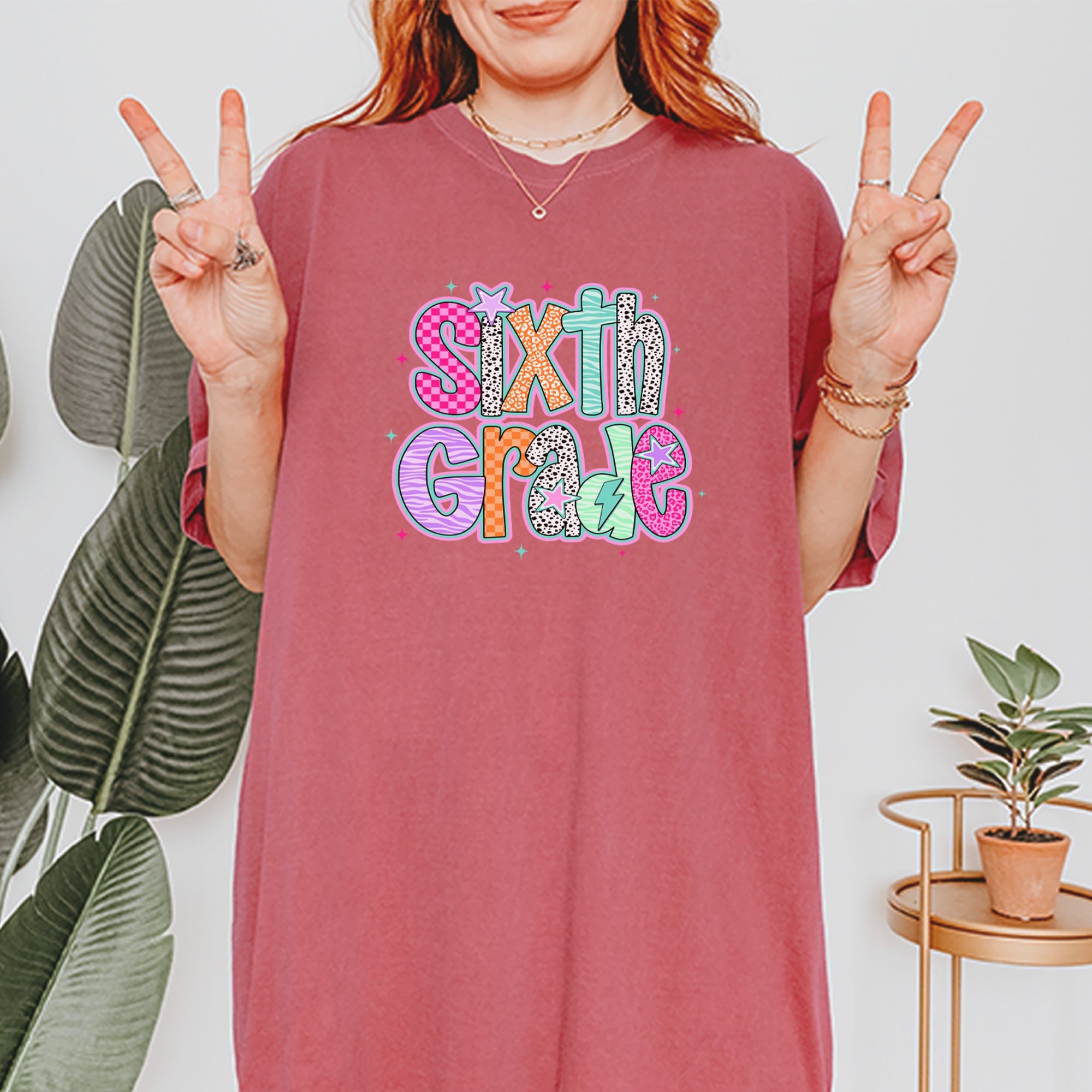 Sixth Grade Colorful Back to School Vintage Soft Unisex T-shirt 