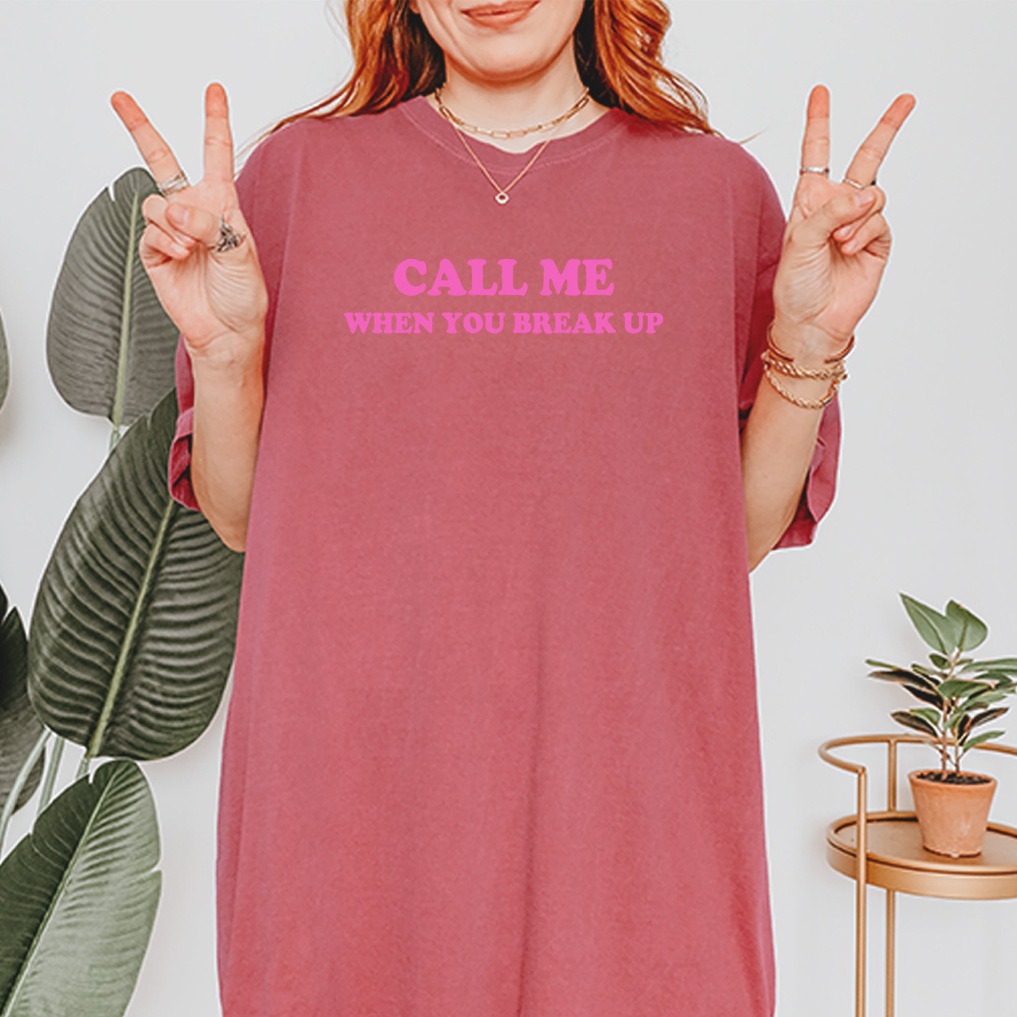 Call ME When You Break Up Vintage Soft Unisex T-shirt 