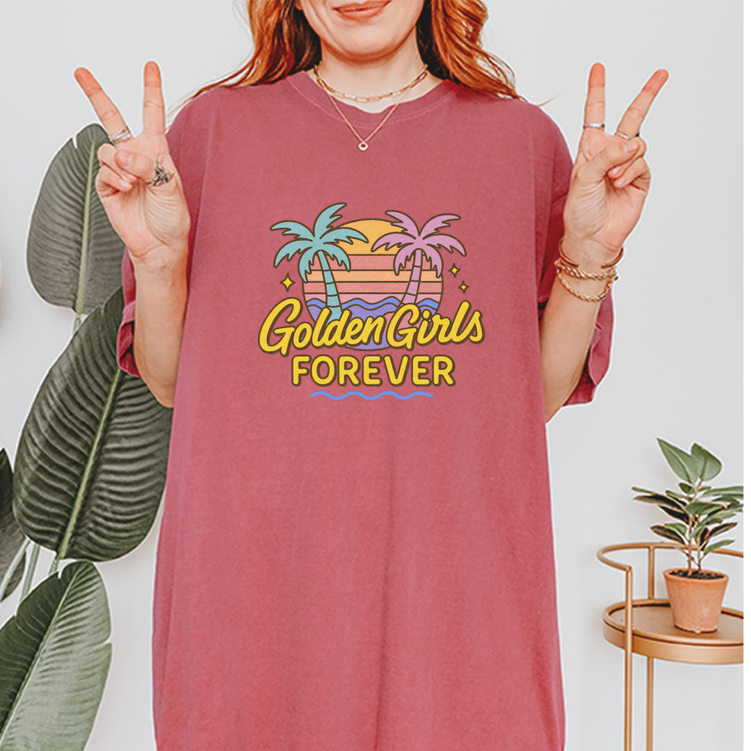 Golden Girls Forever Retro Sunset Vintage Soft Unisex T-shirt 
