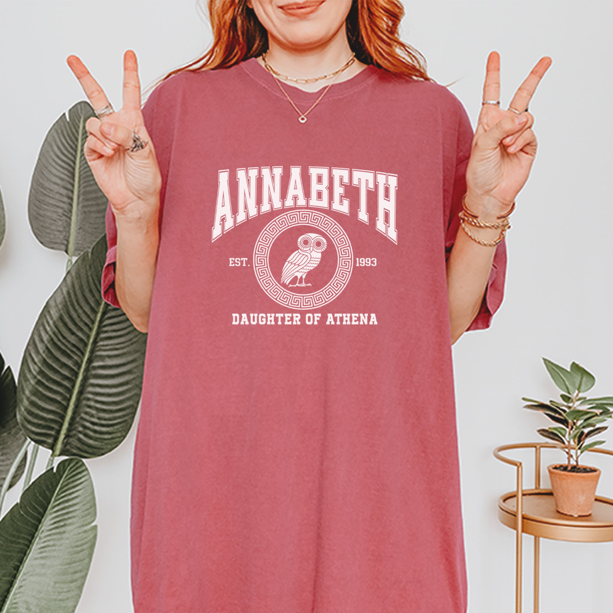 Annabeth Daughter of Athena Owl Wisdom Vintage Soft Unisex T-shirt 