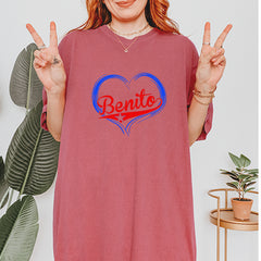 Benito Heart Puerto Rico Vintage Soft Unisex T-shirt 