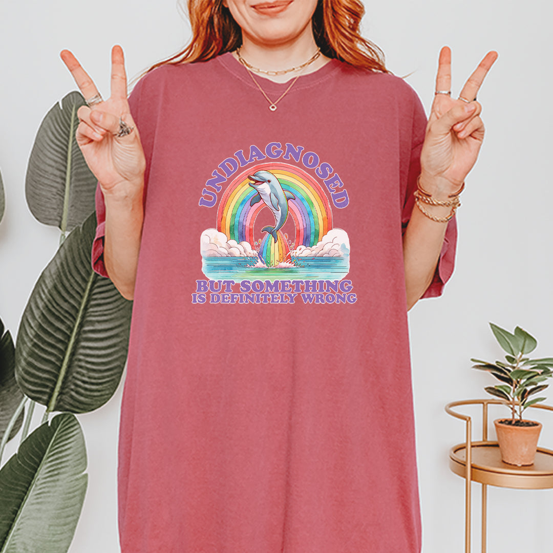 Undiagnosed But Something Is Definitely Wrong Vintage Soft Unisex T-shirt 
