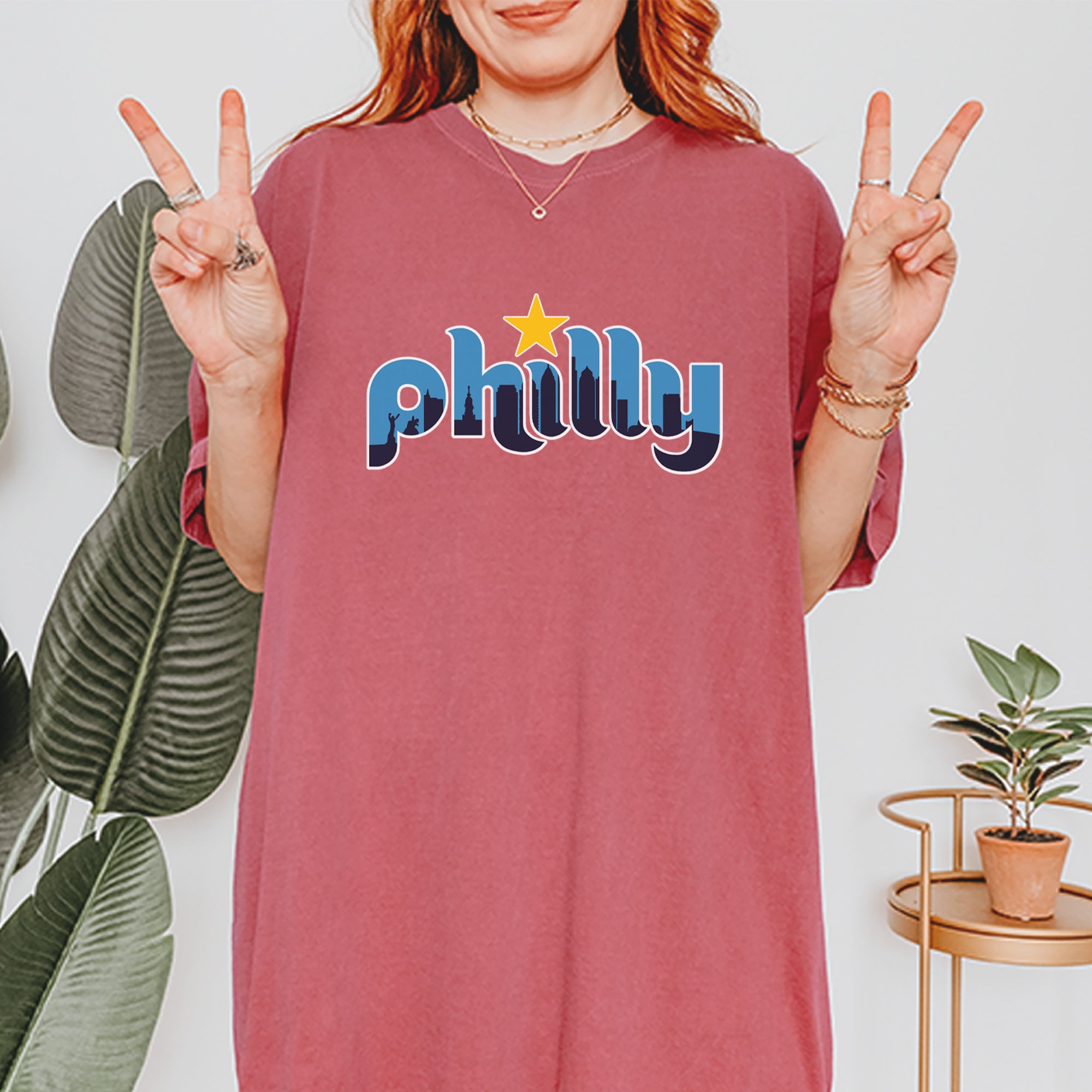 Skyline Philly Philadelphia Vintage Soft Unisex T-shirt 