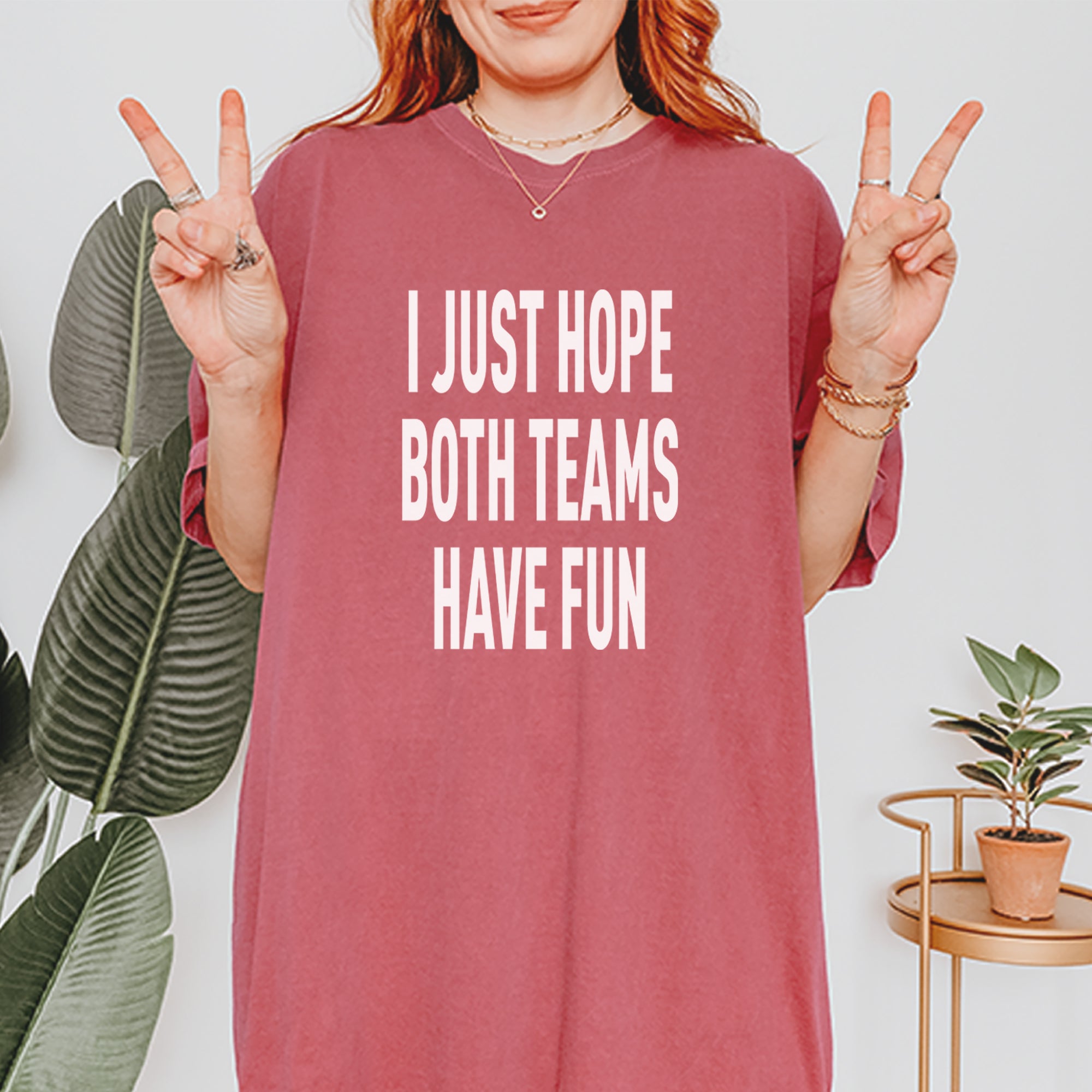I Just Hope Both Teams Have Fun Sports Vintage Soft Unisex T-shirt 