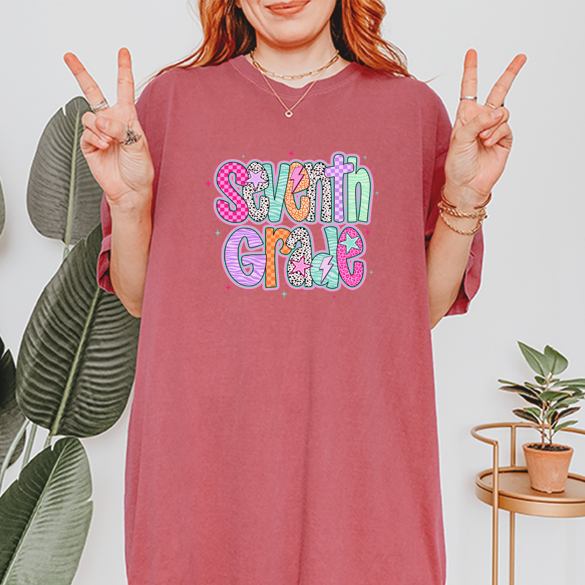 Seventh Grade Swagger Colorful Back to School Vintage Soft Unisex T-shirt 