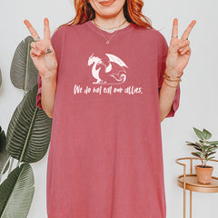 We Do Not Eat Our Allies Fourth Wing Basgiath Vintage Soft Unisex T-shirt 