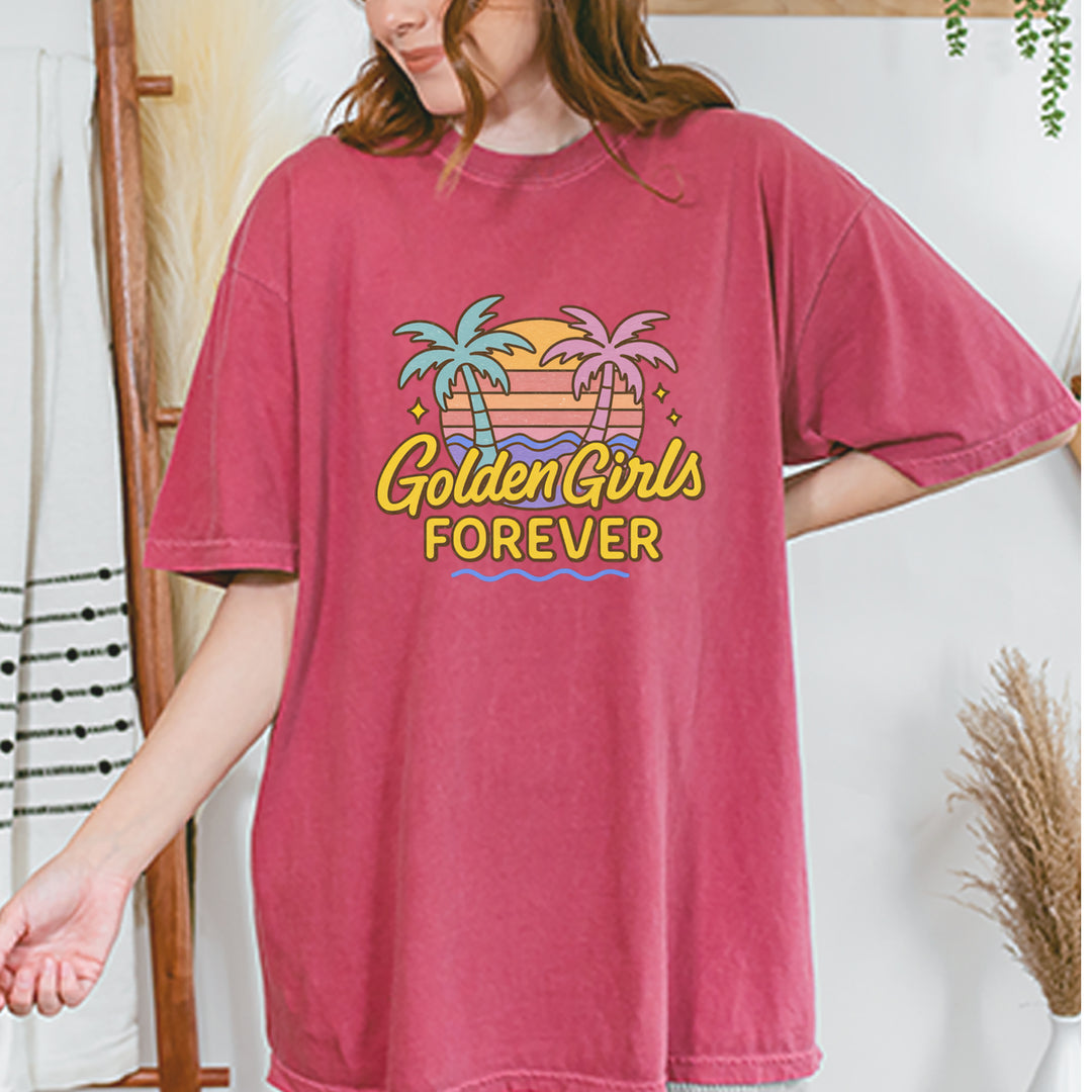 Golden Girls Forever Retro Sunset Vintage Soft Unisex T-shirt 