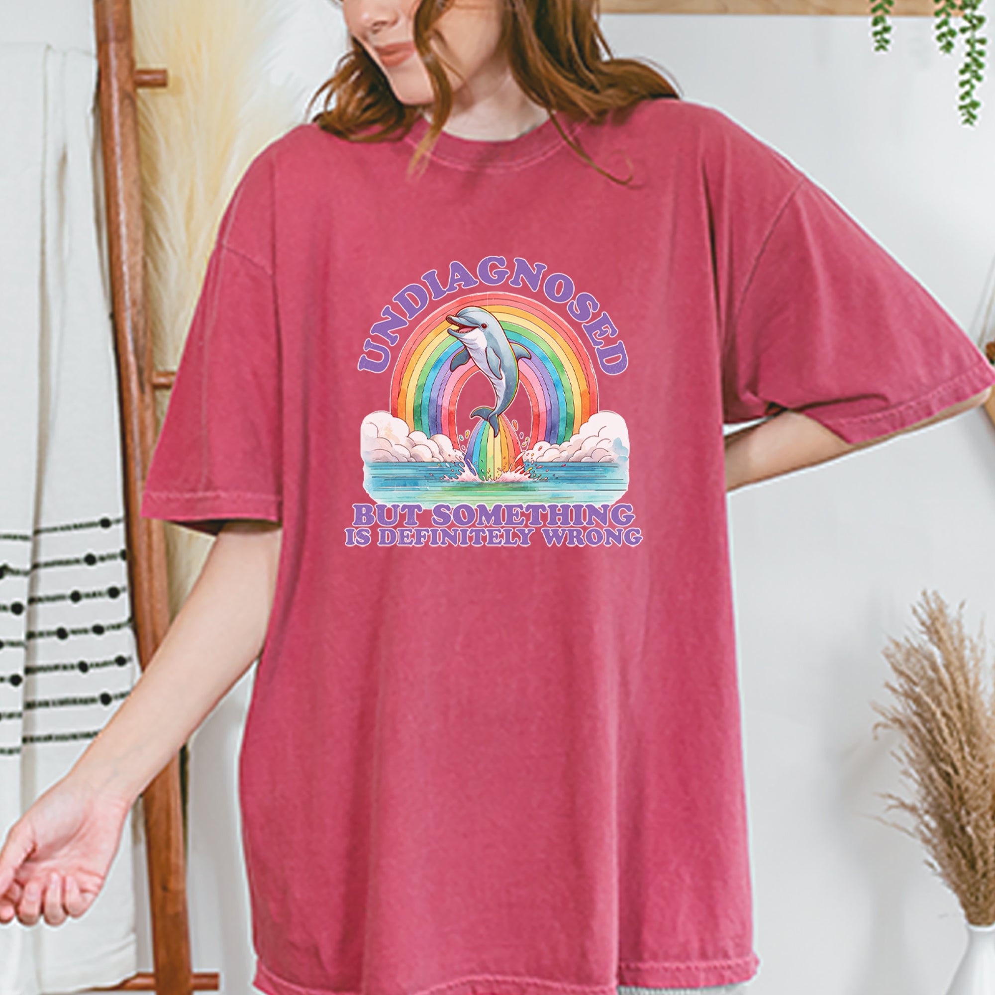Undiagnosed But Something Is Definitely Wrong Vintage Soft Unisex T-shirt 