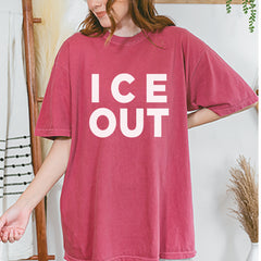 Ice Out Protest Vintage Soft Unisex T-shirt 