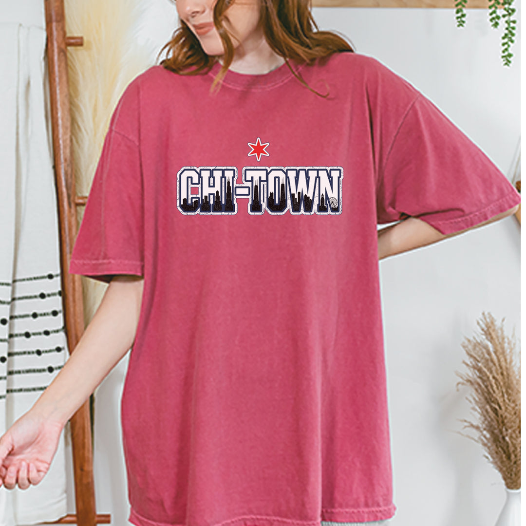 Chicago Chi-Town City Pride Vintage Soft Unisex T-shirt 