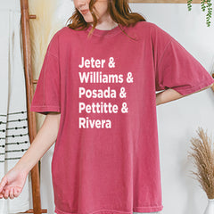 Jeter & Williams & Posada & Pettitte & Rivera Vintage Soft Unisex T-shirt 