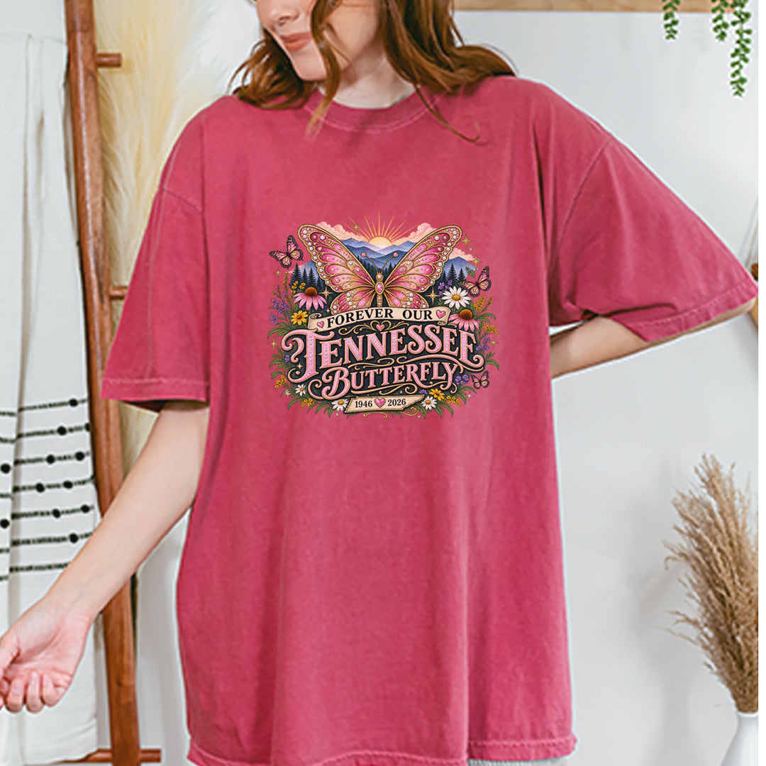 Forever Our Tennessee Butterfly Dolly Vintage Soft Unisex T-shirt 