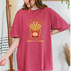 French Fries Are Finger Food IYKYK Vintage Soft Unisex T-shirt 
