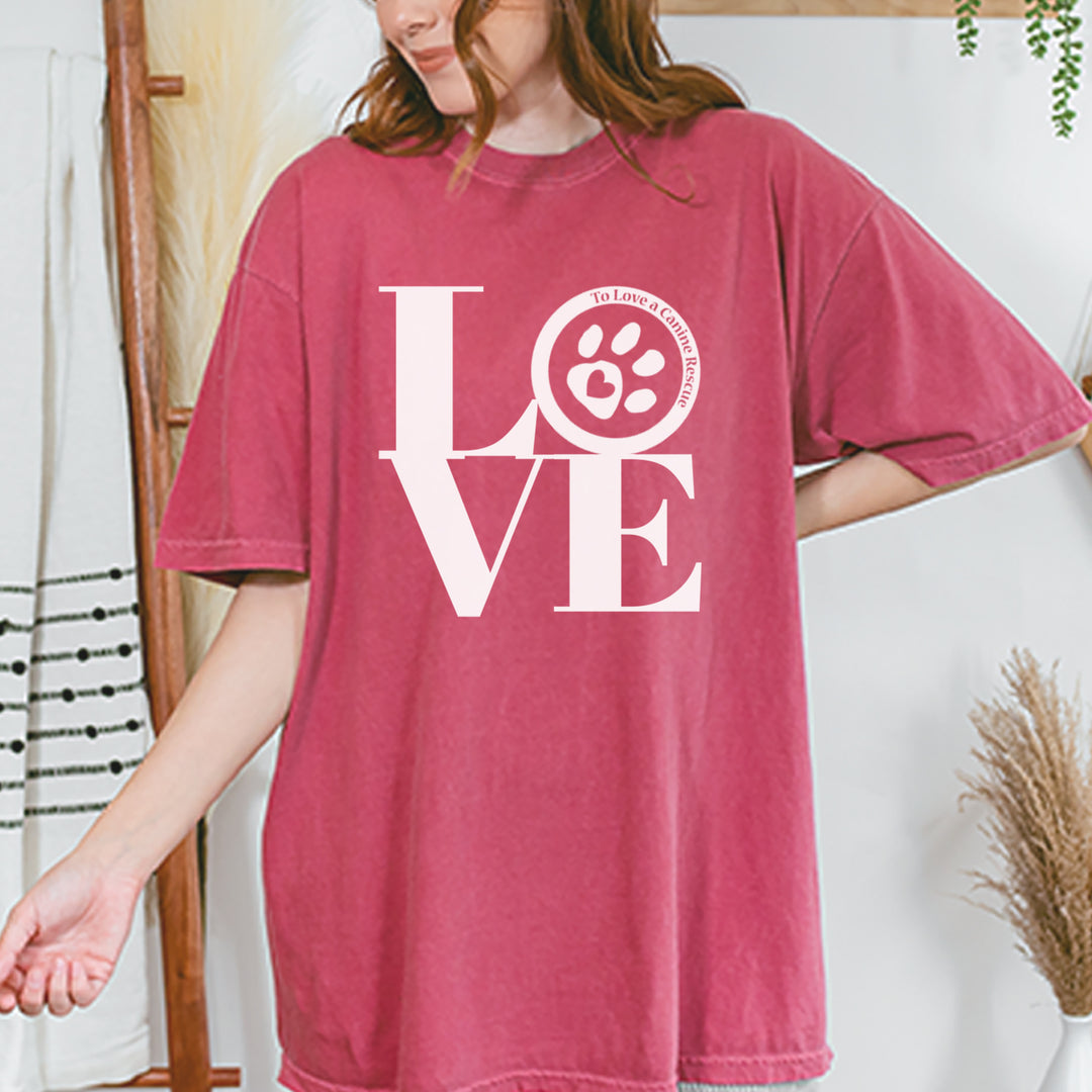 TLC LOVE Dog Rescue Vintage Soft Unisex T-shirt 