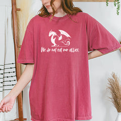 We Do Not Eat Our Allies Fourth Wing Basgiath Vintage Soft Unisex T-shirt 