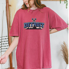 Detroit Motor City Retro Piston Vintage Soft Unisex T-shirt 