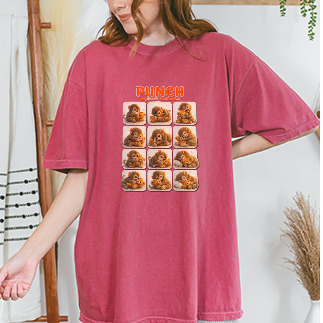 Punch Play Hard Love Harder Vintage Soft Unisex T-shirt 