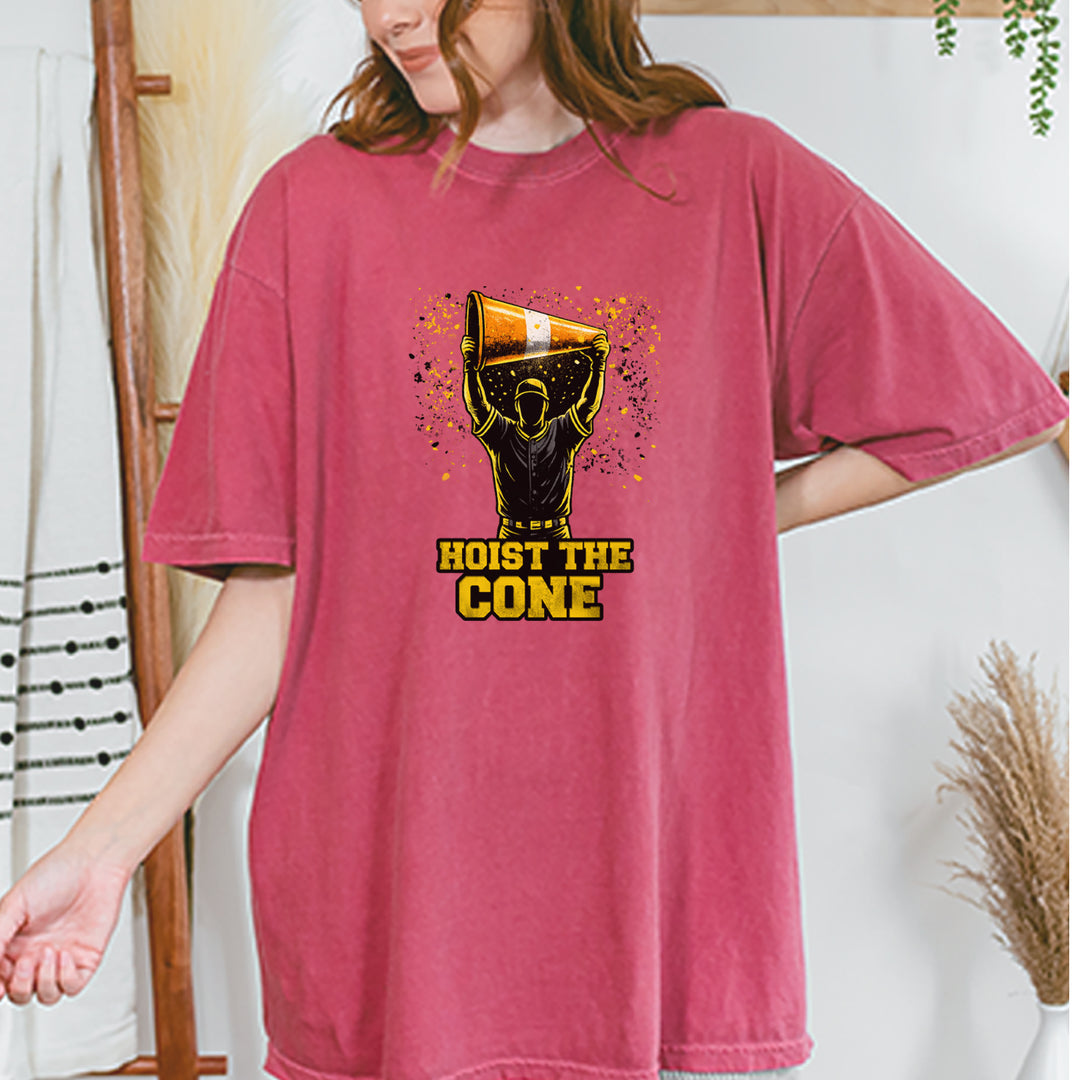 Hoist The Cone Pittsburgh Pride Vintage Soft Unisex T-shirt 