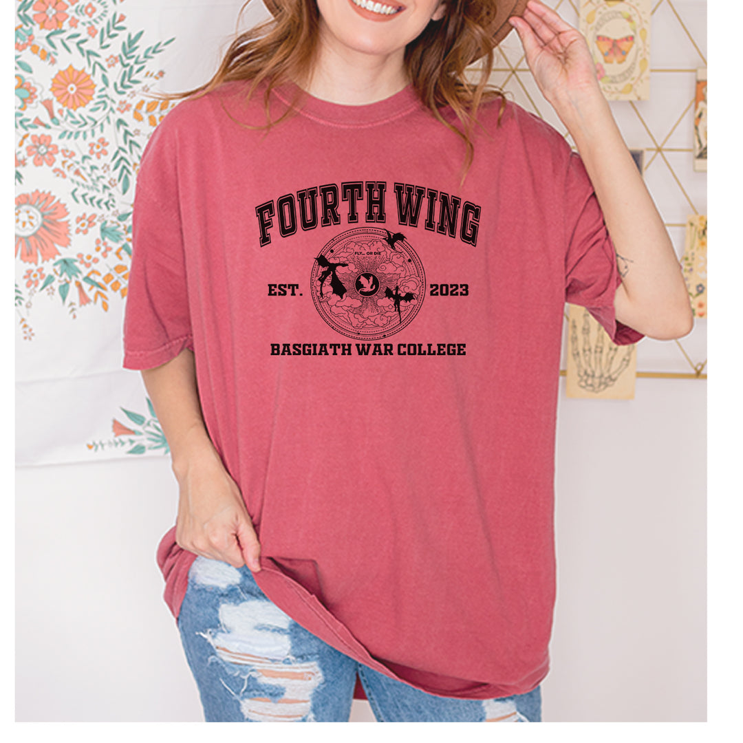 Fourth Wing Basgiath War College Vintage Soft Unisex T-shirt