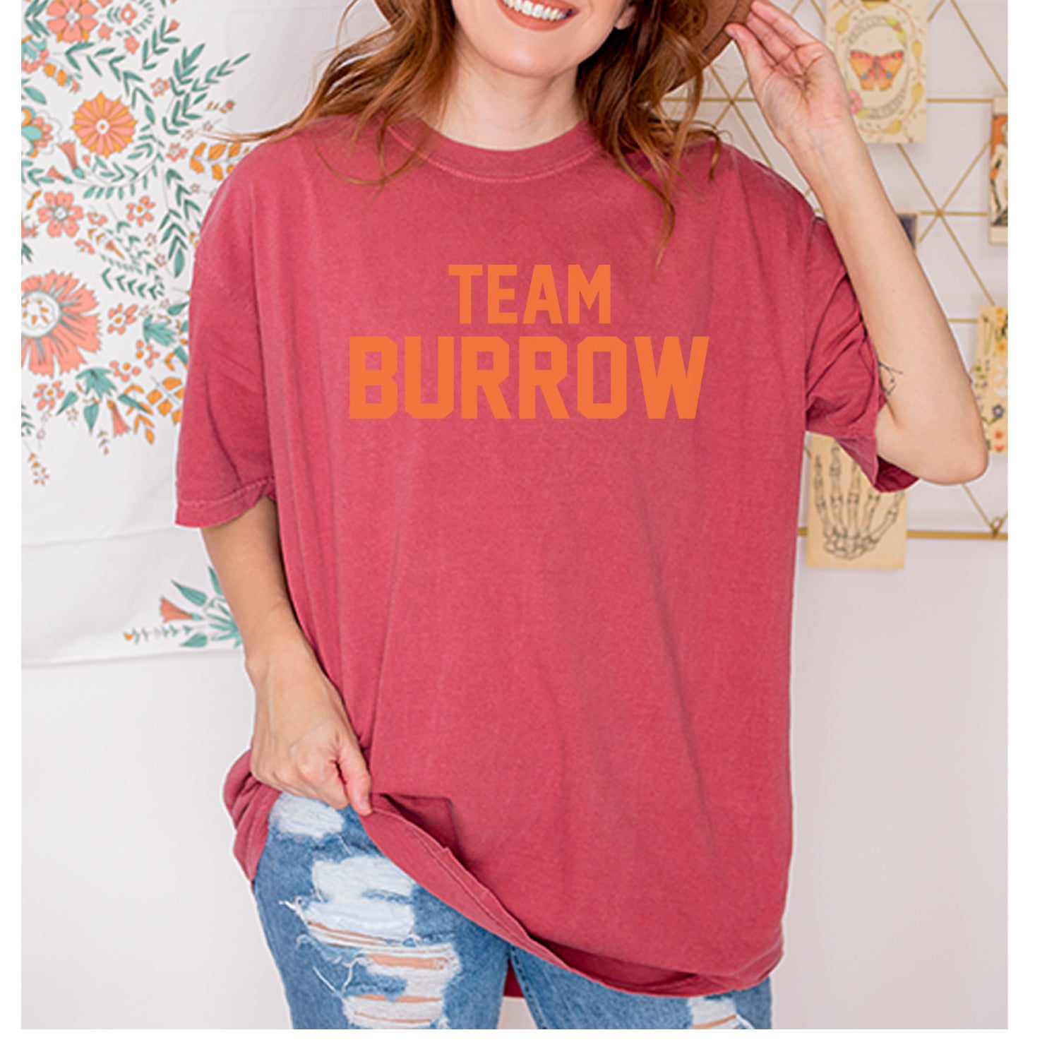 Team Burrow Cincinnati Vintage Soft Unisex T-shirt 