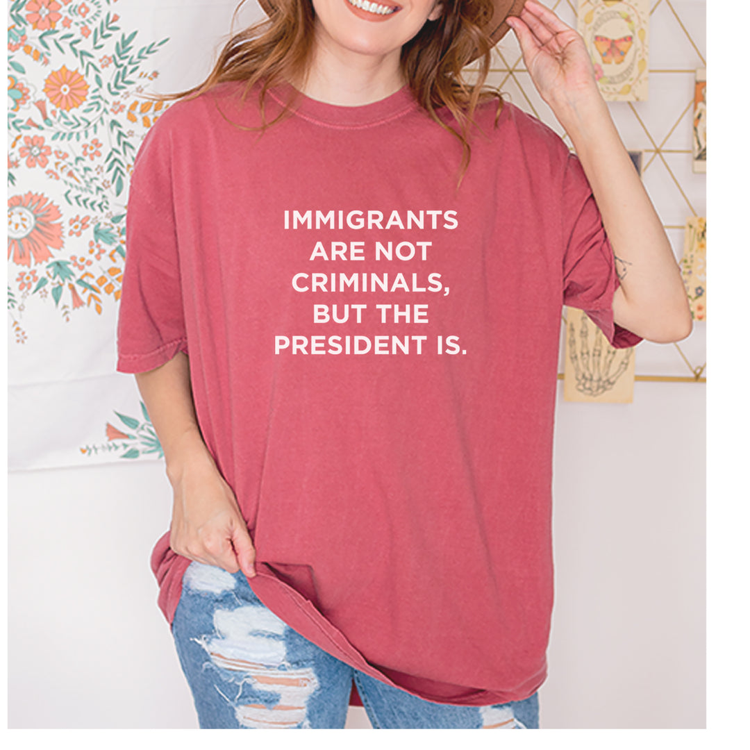Immigrants Are Not Criminals Vintage Soft Unisex T-shirt 