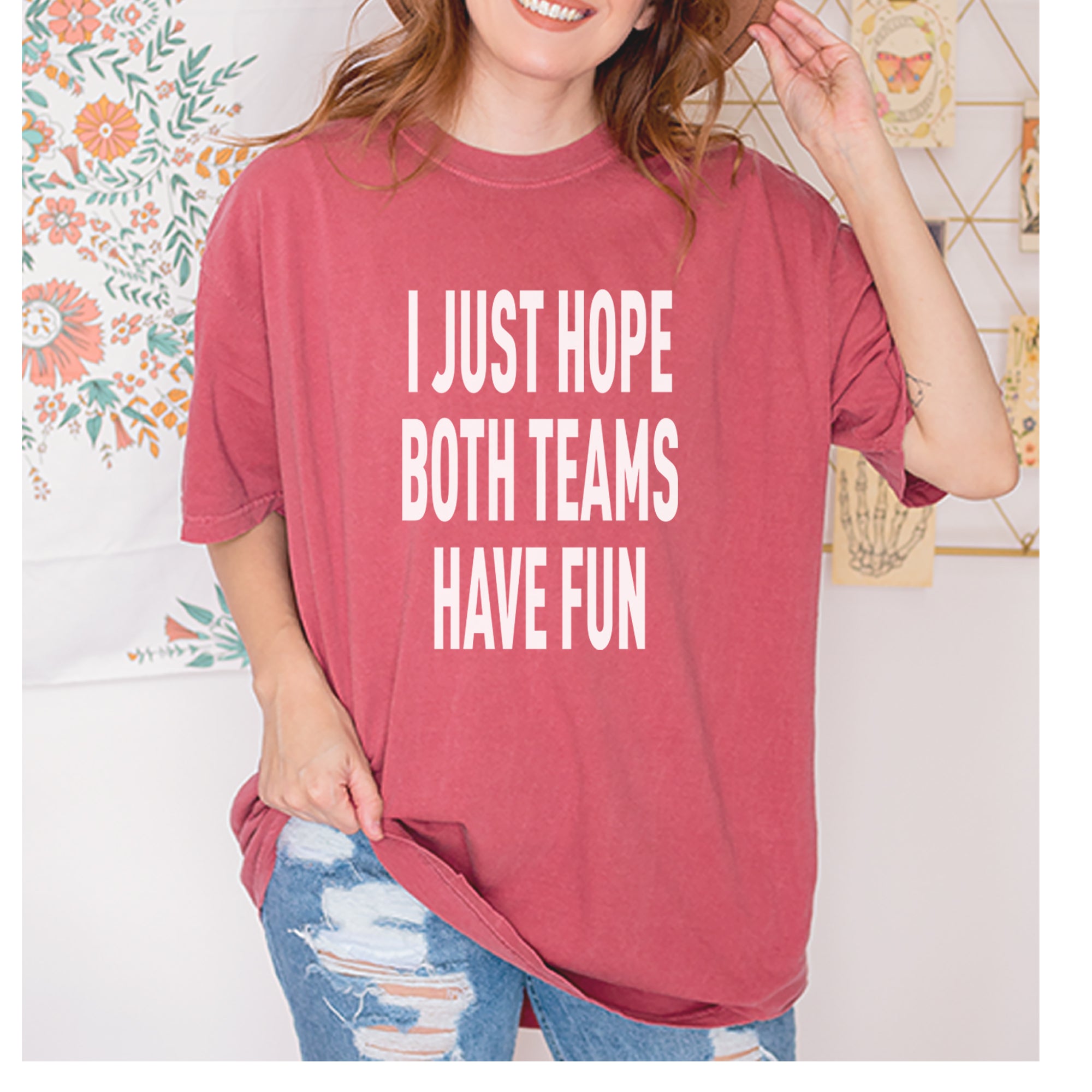 I Just Hope Both Teams Have Fun Sports Vintage Soft Unisex T-shirt 