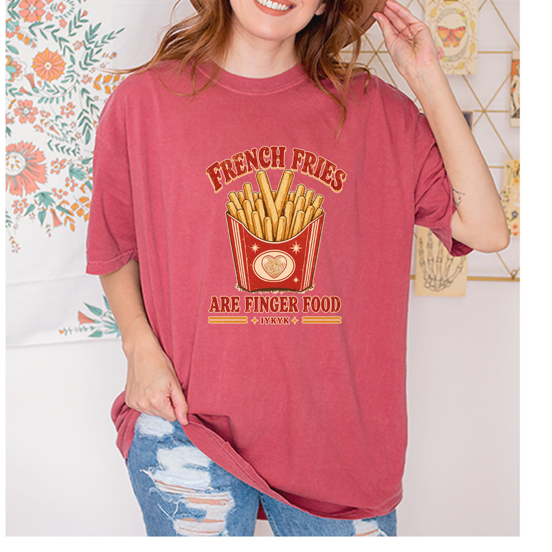 French Fries Are Finger Food IYKYK Vintage Soft Unisex T-shirt 