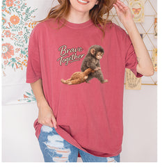 Punch Brave Together Stuffed Animal Vintage Soft Unisex T-shirt 