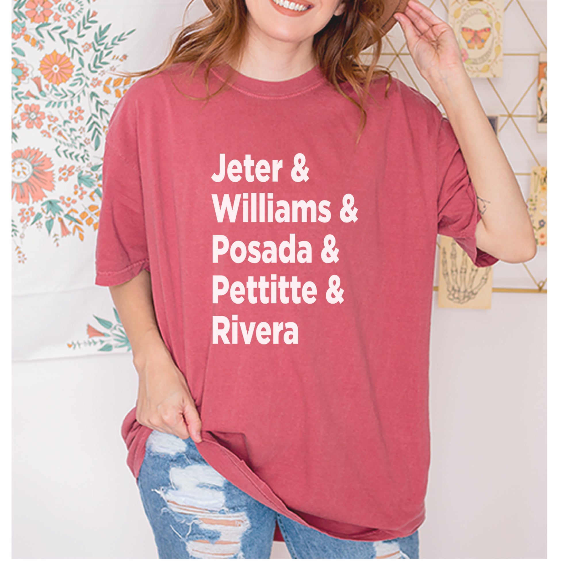 Jeter & Williams & Posada & Pettitte & Rivera Vintage Soft Unisex T-shirt 