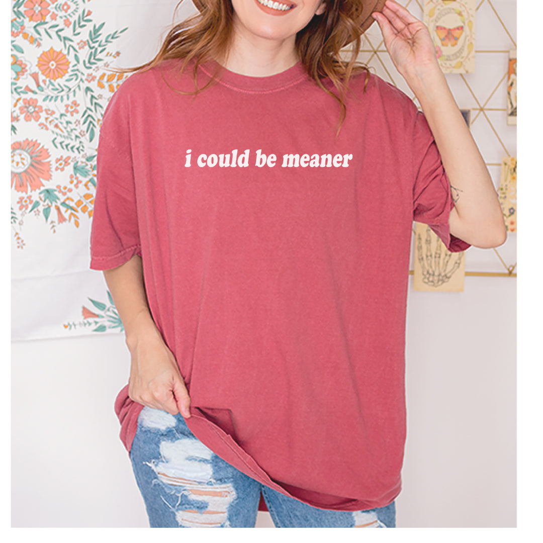 I could be meaner Vintage Soft Unisex T-shirt 