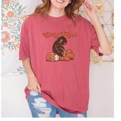 Punch Stay Kind Macaque Vintage Soft Unisex T-shirt 