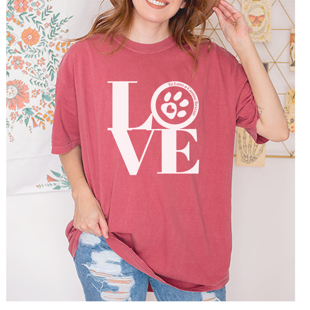 TLC LOVE Dog Rescue Vintage Soft Unisex T-shirt 