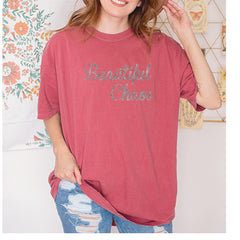 Beautiful Chaos Glitter Music Festival Vintage Soft Unisex T-shirt 