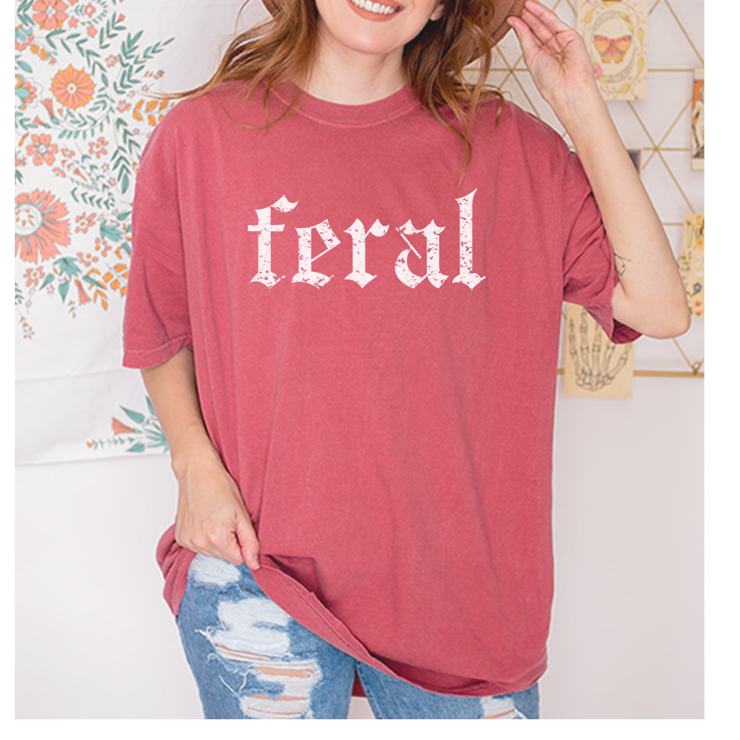 Feral Club Rat Festival Rave EDM Vintage Soft Unisex T-shirt 