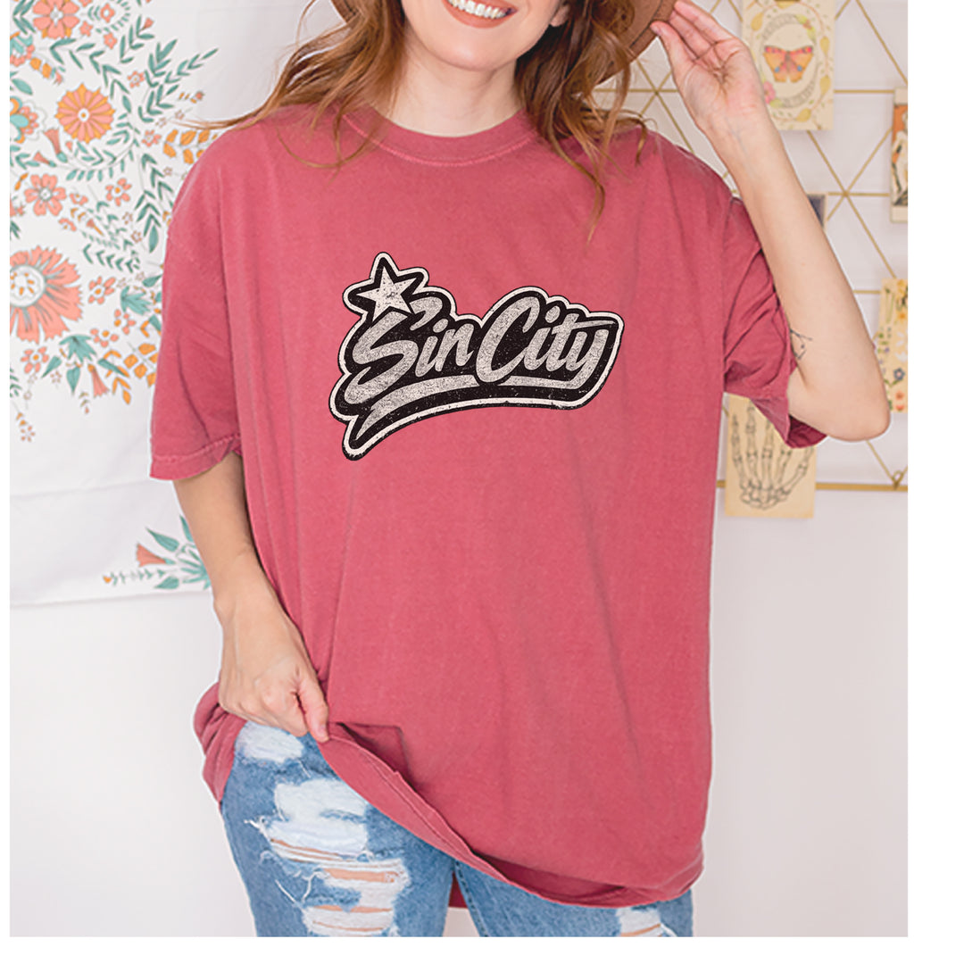 Sin City Vegas Retro Vintage Vintage Soft Unisex T-shirt 