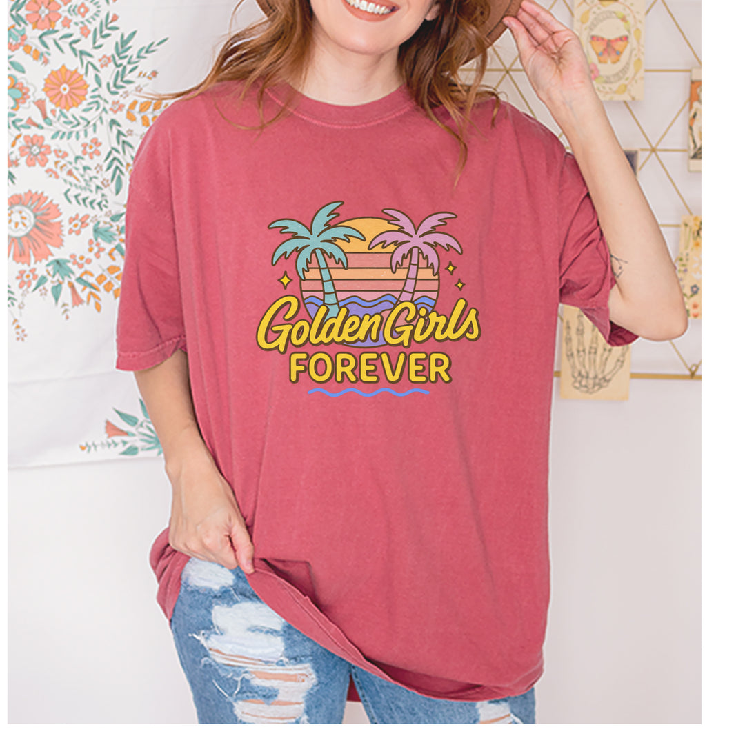 Golden Girls Forever Retro Sunset Vintage Soft Unisex T-shirt 
