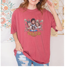 Golden Chain Thug Life Girls Vintage Soft Unisex T-shirt 