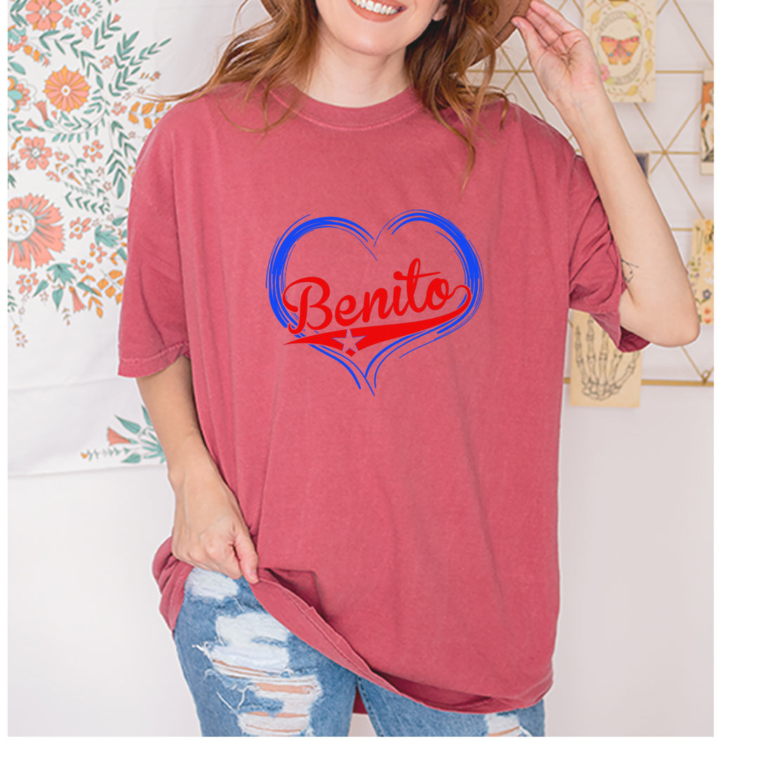 Benito Heart Puerto Rico Vintage Soft Unisex T-shirt 