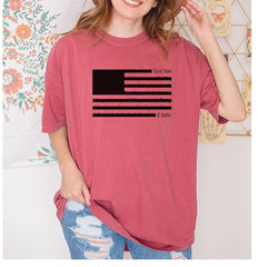 Redacted American Flag Vintage Soft Unisex T-shirt 