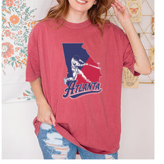 Atlanta Georgia Batter Up Vintage Soft Unisex T-shirt 