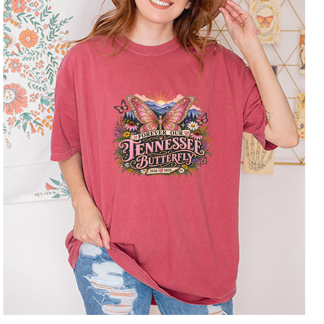 Forever Our Tennessee Butterfly Dolly Vintage Soft Unisex T-shirt 