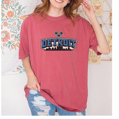 Detroit Motor City Retro Piston Vintage Soft Unisex T-shirt 
