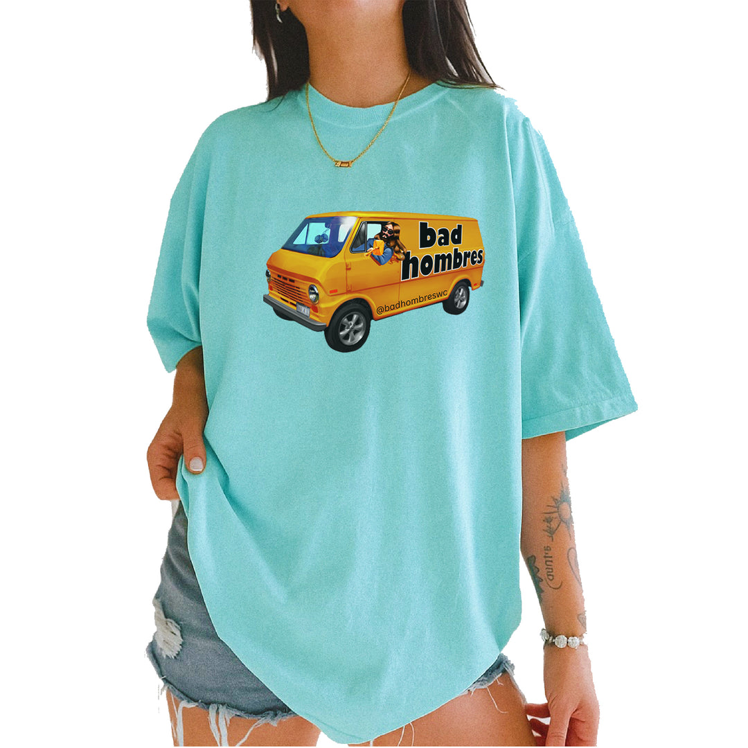 Bad Hombres Van West Chester Band Vintage Soft Unisex T-shirt Chalky Mint