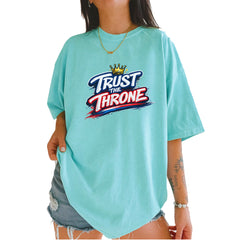 Trust The Throne Crown Philly Hoops Vintage Soft Unisex T-shirt Chalky Mint