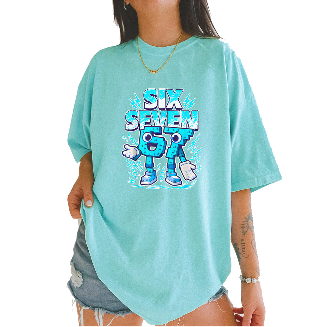 67 Brainrot Meme Slang Vintage Soft Unisex T-shirt Chalky Mint