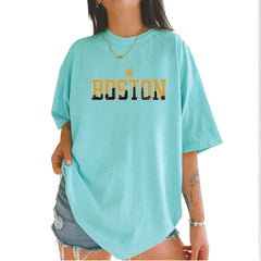 Boston City Pride Irish Vintage Soft Unisex T-shirt Chalky Mint